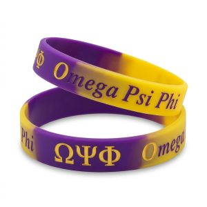 Omega Psi Phi Silicone Wristbands