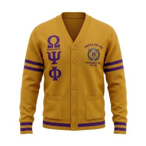Omega Psi Phi Cardigan Sweater