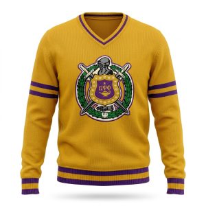 Omega Psi Phi Pullover Cardigan Sweater