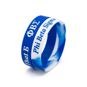 Phi Beta Sigma Silicon Wristbands