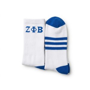 Zeta Phi Beta White Socks