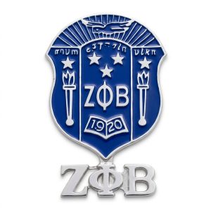 Zeta Phi Beta Sheild Three Letter Pin