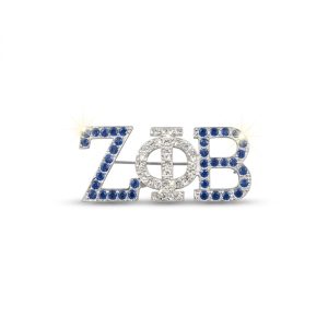 Zeta Phi Beta Crystal Pin
