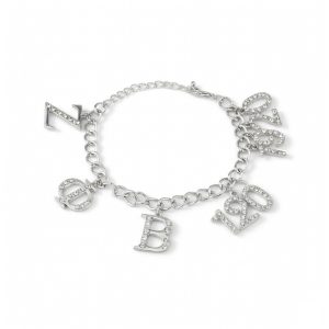 Zeta Phi Beta Silver Charm Bracelet