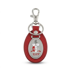 Kappa leather keychain