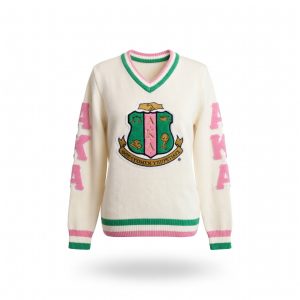 AKA Cardigan White Sweater